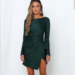 Expressed Permission Dress Forest Green